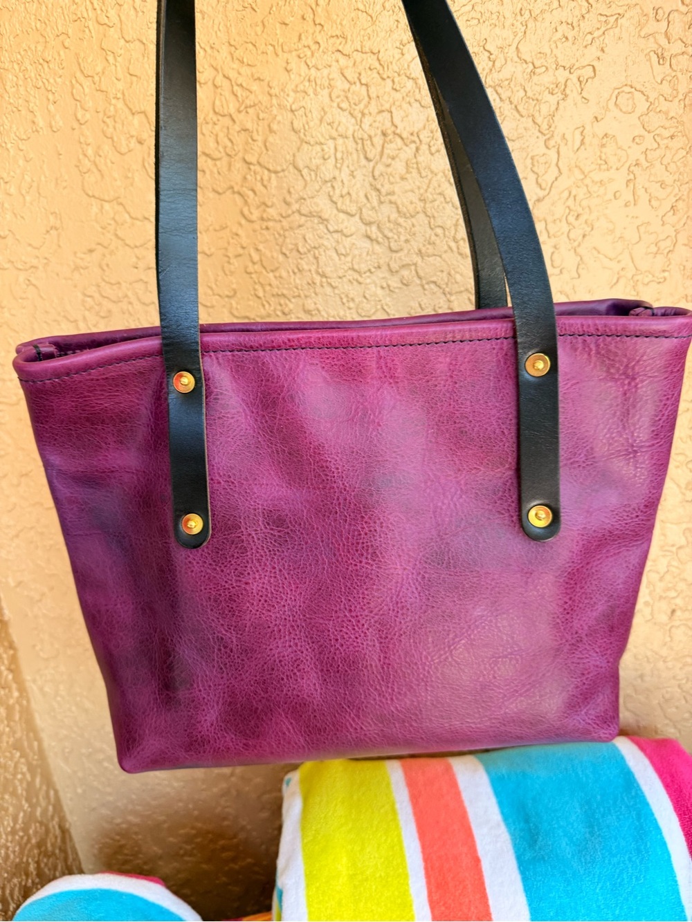 Go Forth Goods Small Deluxe Avery in limited color Grape Bison